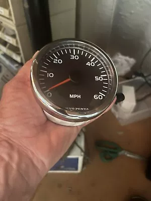 VDO Volvo Penta 60 Mph Speedometer Gauge VP3 587 428 Black (24-B2) • $120