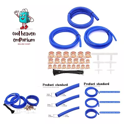 1/8  5/32  5/16  Silicone Vacuum Tubing Hose Line Kit 130PSI Max Pressure 3mm... • $37.99