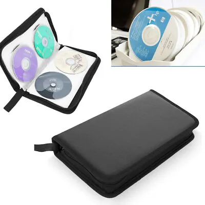 80x Car Storage Holder Case Wallet Organizer Portable Disc CD VCD DVD Carry Bag • £5.89