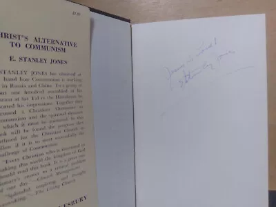 Christ's Alternative To Communism By E. Stanley Jones (SIGNED)[ENDS 1PM 4/30/24] • $59.99