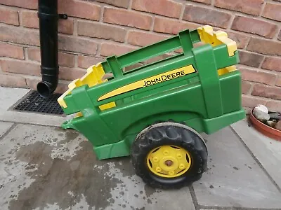 £28 • Buy Rolly Toys John Deere Tractor Ride On Farm Trailer - 122165 - Good