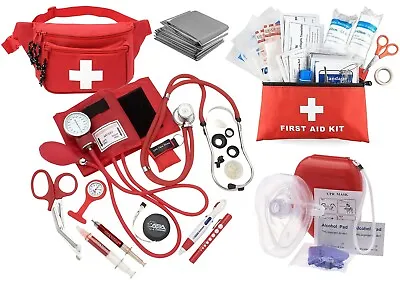 Nurse EMT Paramedic Essential All In One Bundle First Aid Kit Nurse Tools+CPR  • $32.99