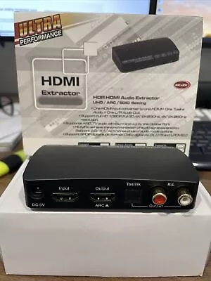 HDMI 2.0 Audio Extractor Splitter 4K 60Hz HDR 5.1CH ARC Optical SPDIF Converter  • $39