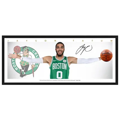 $49.99 • Buy Jayson Tatum Celtics Wings Signed Framed Poster Lebron Basketball Memorabilia