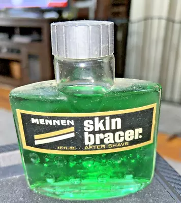 Vintage Mennen 4.5 Oz Glass Bottle Of Original Skin Bracer After Shave • $24.99