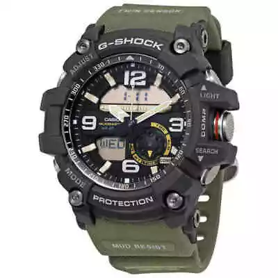 Casio GG1000-1A3 56.2mm G-Shock Analog-Digital Mud Master Army Watch Green • $234.99