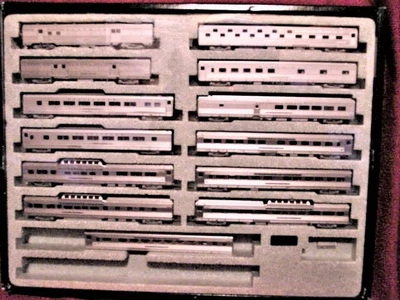 $500 • Buy KATO  C.B.& Q 'BURLINGTON *CUSTOM* 'DENVER ZEPHYR' 12-car (1956) 'MINT' N-SCALE