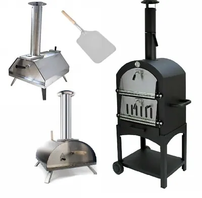 Pizza Oven BBQ Smoker Stone Baked Fish Meat Stainless Steel Portable UK Stock • £175