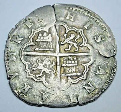 $524.95 • Buy 1500's Toledo Spanish Silver 1 Reales Antique Colonial Pirate Treasure Cob Coin