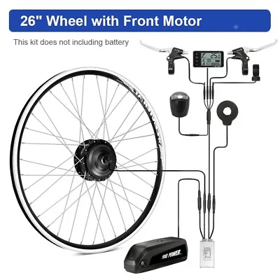 36V250W 26   Electric Bike Conversion Kit Front Hub Motor Wheel Retrofit Kit • £208