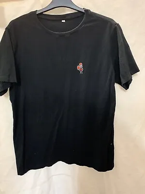 Mens Black Short Sleeve T-Shirt Sz L.  Sale Benefits Charity  • £0.99