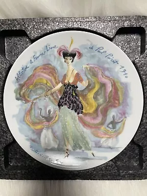 D'Arceau Limoges France Ganeau Collector Plate Albertine La Femme Liane 1910 • $35