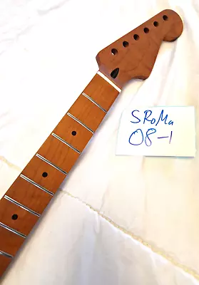 Roasted Maple Natural Satin Guitar Neck Strat Stratocaster 22 Fret 9  C ✅UK✅ • £90
