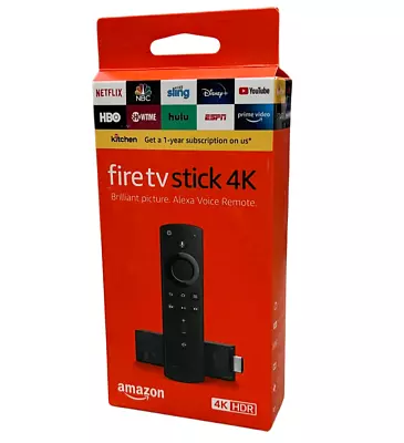 NEW Fire TV Stick 4k Ultra HD Streaming Media Player Alexa Voice Remote Control • $39.99