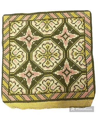 Vintage Needlepoint Cushion Cover 30x30cm-210 • £25