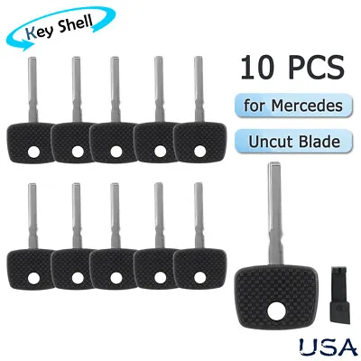 10X Replacement Transponder Key Shell Case For Mercedes With Blade HU64 NO Chip • $20.79