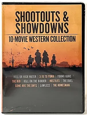 Shootout & Showdowns 10-Movie Western Collection DVD Young Guns 3:10 To Yuma New • $13.85