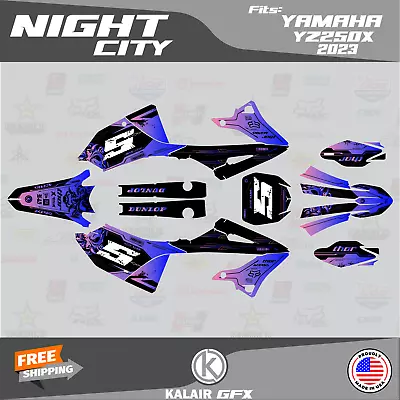 Graphics Decal Kit For YAMAHA 2-stroke YZ250X (2023) Nightcity Series-Pink Fade • $278.19