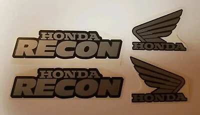 Honda Recon 4pc Gas Tank  Decal Set Stickers Moto Hrc Recon Foreman 250 300 • $15.99