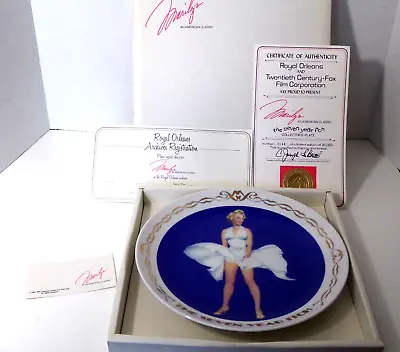 Vintage Marilyn Monroe Collector's Plate  The Seven Year Itch  Royal Orleans NIB • $37