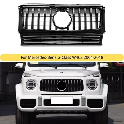 ALL BLACK Front Bumper Grille For Merdedes-Benz G-Class G500 G550 W463 2004-2018 • $151.99