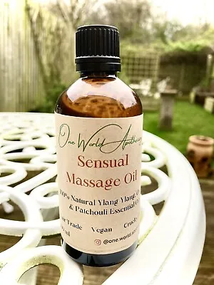 Sensual Aromatherapy Massage Oil Containing Ylang Ylang Orange & Patchouli Oils • £12.99