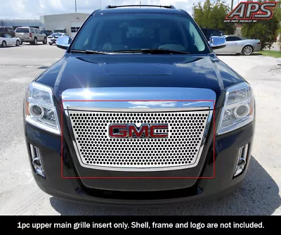 $95.99 • Buy Fits 2010-2015 GMC Terrain Upper Stainless Silver Laser Cut Grille Insert