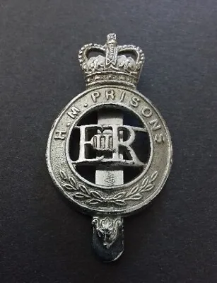 £10 • Buy Genuine HMP Her Majesty's Prisons Metal Cap Badge By Firmin British Obsolete