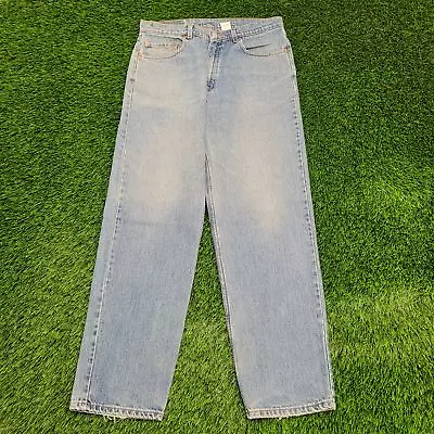 Vintage 1998 LEVIS 550 Tapered Jeans 34x31 (Tag 35x32) Faded Light Stonewash • $62.80