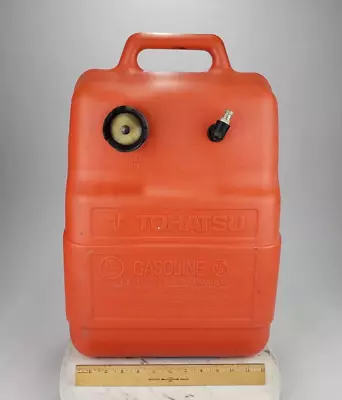 Vintage Tohatsu Boat Gas Tank 6 Gallon Portable Plastic Outboard Marine Fuel • $49.95