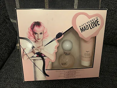 KATY PERRY MAD LOVE FRAGRANCE 30ml EDP - 75ml Shower Gel & Body Lotion Gift Set • £18.99