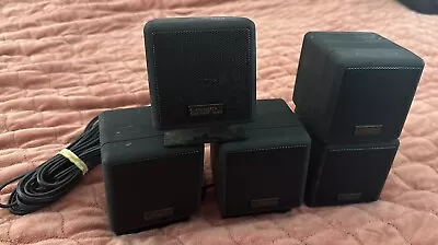 (Set Of 5) Cambridge SoundWorks Creative Mini Speaker Cubes Black • $42.99