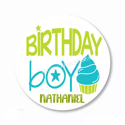 Custom Personalized Birthday Boy Labels Party Favors Stickers Envelope Seals • $3.74