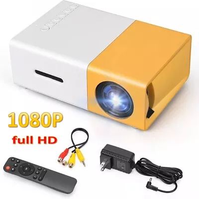 Mini Projector LED HD 1080P Home Cinema Portable Home Movie Theater Projector AU • $29.50