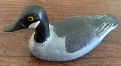 Miniature Hand Craved Canadian Goose Duck Decoy  - Dave Wooten - 1991. • $38