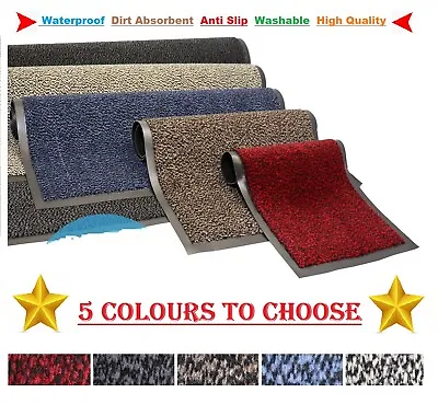 £18.99 • Buy Heavy Duty Non-Slip Rubber Barrier Mat Large & Small Rugs Back Door Hall Kitchen