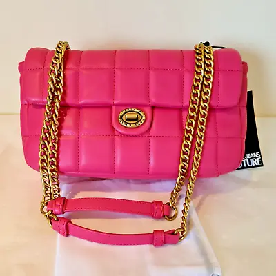 Versace Jeans Couture Pink Shoulder Bag With Chain Strap New With Tags • £169.99