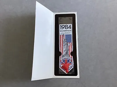 1984 LA Olympic Games Commemorative Great Britain Mini Banner/Bookmark-NEW • $10