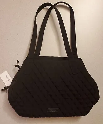 NWT Vera Bradley Triple Compartment Shoulder Bag Classic Black And Euro Wallet • $69.95