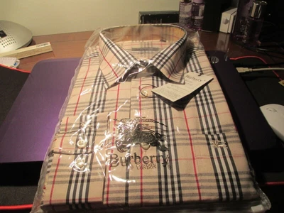 £149.99 • Buy Vintage Brand New In Pack Burberry Nova Check Shirt Med/large