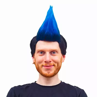 $24.95 • Buy Karate Cobra Mohawk Halloween Costume Blue And Red Wig Cosplay