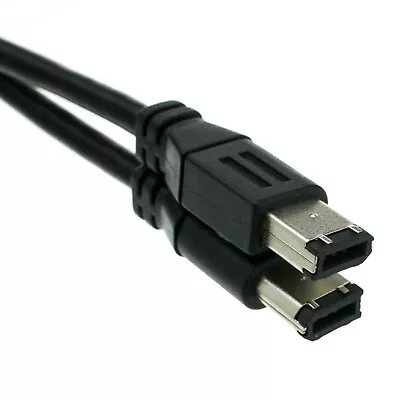 15FT  Firewire 400 6 Pin TO 6 Pin Cable  IEEE-1394a Black 10E3-01115 • $15.99