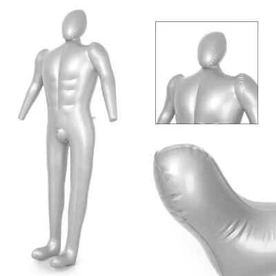 Male Man Whole Body With Arm Inflatable Mannequin Fashion Dummy Torso Model US • $26.37