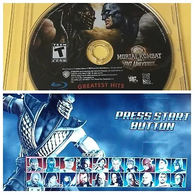 Mortal Kombat VS DC Universe PS3 Sony PlayStation 3 Arcade Disc Only Very Good! • $14.99