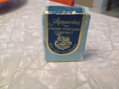 Vintage Max Factor Aquarius Creme Perfume Compact In Original Box • $28