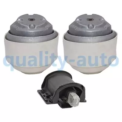 Front L & R Motor & Trans Mount 3PCS Set Fit Benz W202 W203 CL203 C208 A208 W210 • $129.99