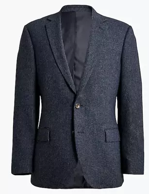J.Crew Slim Fit Thompson Suit Jacket In Donegal Wool Blend AA550 Navy 42/L $398 • $104.99