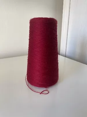Deep Red Yarn 100% Merino Yeoman Polo Wool 170g Cone • £5.15