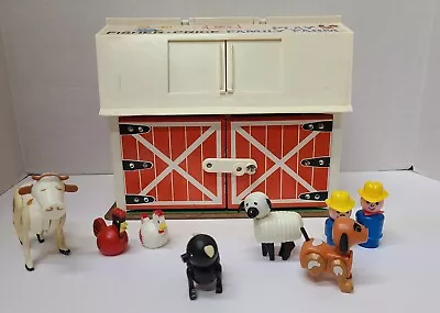 Fisher Price Little People Vintage 1967 Barn Family Farm Play Set With Animals • $30