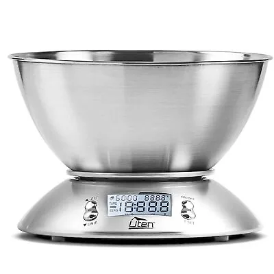 Electronic Kitchen Scales  Kitchen Digital Scale With Detachable Stainless Stee • £19.72